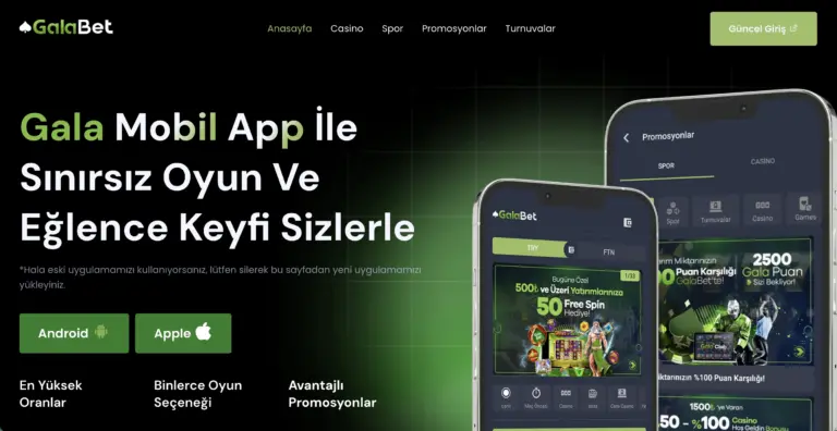 Galabet mobil uygulama ile oyun